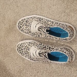 Leopard print blowfish shoes